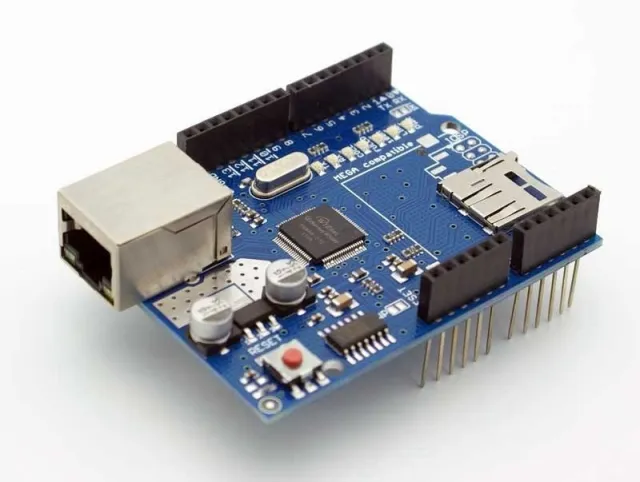 Shield Ethernet W5100 avec lecteur de carte Micro-SD pour Arduino