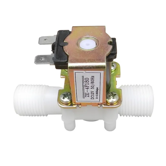 Vanne d’eau ou vanne d’air solénoïde 12V en plastique NC