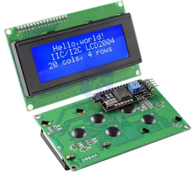 Écran LCD 2004 à rétroéclairage bleu 20x4 avec I2C pré-soudé