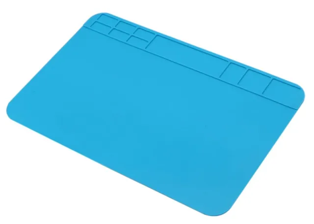 Tapis de soudure flexible en silicone 30x20cm bleu