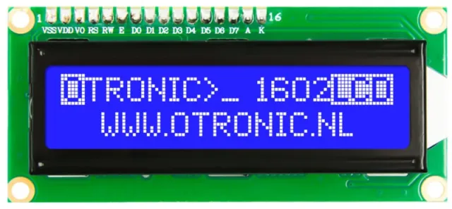 1602 LCD rétroéclairage bleu 5V