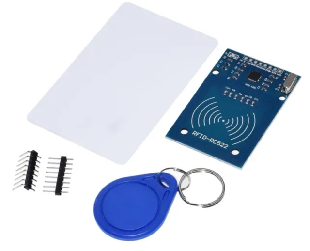 Kit NFC RFID-RC522 MFRC522 S50 Mifare avec carte RFID Fudan et porte-clés Tag