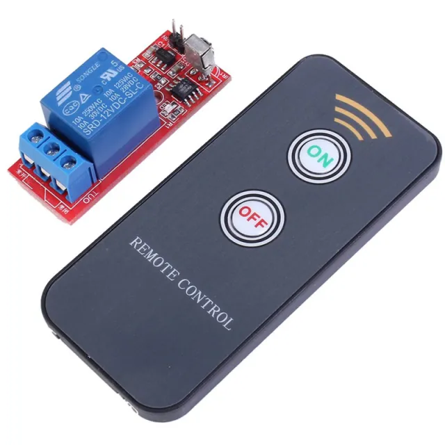 Module relais infrarouge 12V avec télécommande (pile incluse) - 1 canal