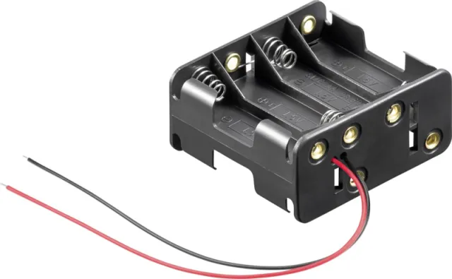 Porte-piles 8x AA (Back-to-Back 12 V)