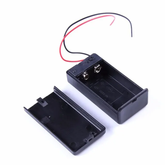 Porte-pile 9V avec interrupteur à bascule MARCHE/ARRÊT 9 volts avec couvercle
