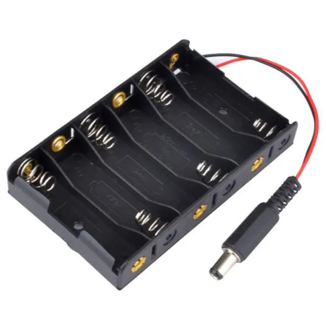 Porte-piles 6x AA avec prise jack DC (9 V)