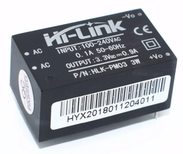 Module convertisseur 220VAC vers 3,3VDC 1A HLK-PM03