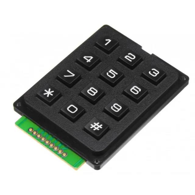 Clavier matriciel 3x4 noir