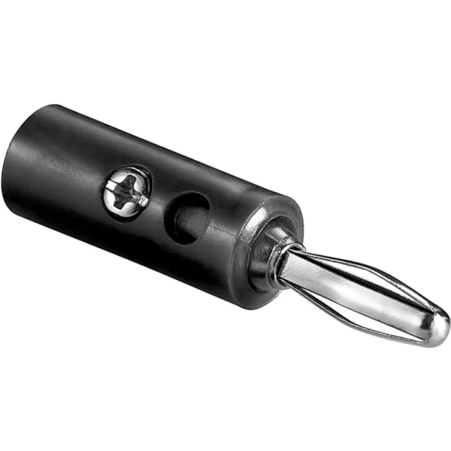 Fiche banane 4 mm noire