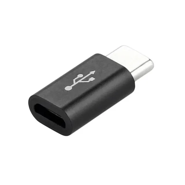 Adaptateur USB-C mâle vers Micro-USB femelle - noir