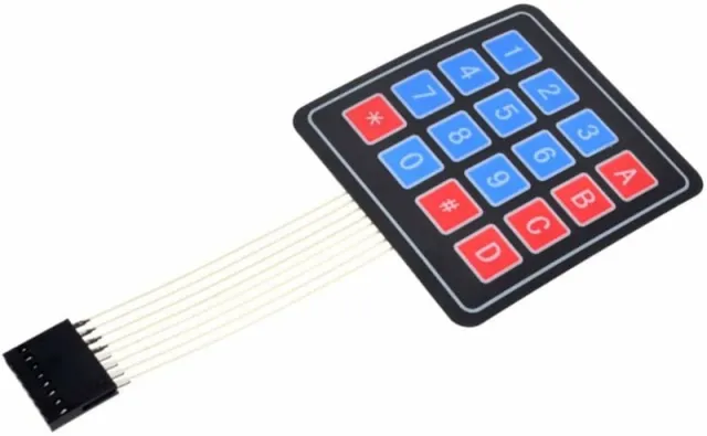 Clavier matriciel à membrane 4x4