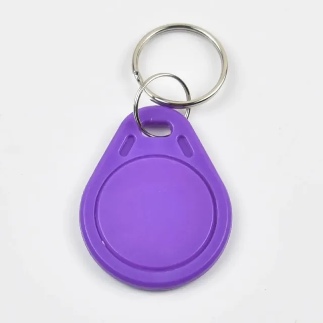 Violet | Porte-clés RFID Tag goutte | 13,56Mhz | 1K S50 | Mifare Classic