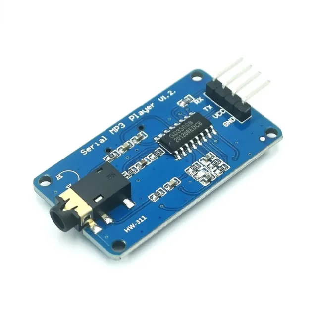Module MP3 série UART TTL avec emplacement Micro SD (alternative YX5300)