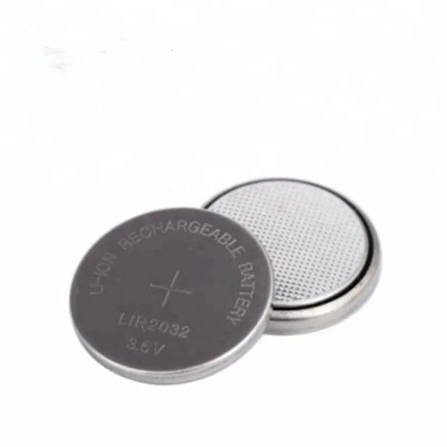 Pile bouton rechargeable LIR2032 3,6 V