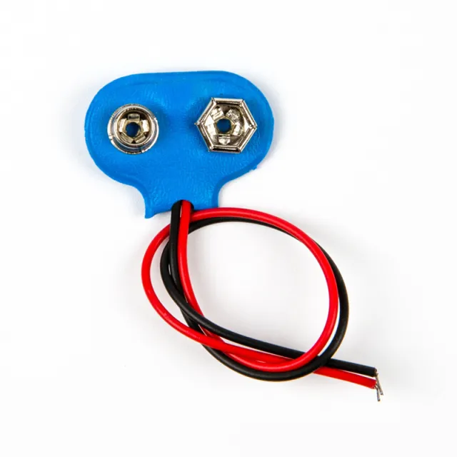 Clip de batterie 9V bleu