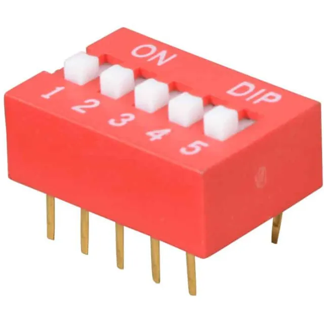 Interrupteur DIP 5 broches 2,54 mm
