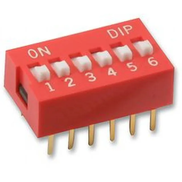 Interrupteur DIP 6 broches - pas de 2,54mm