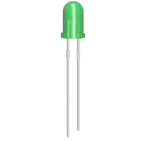 10x Diode LED 5 mm verte 3 V