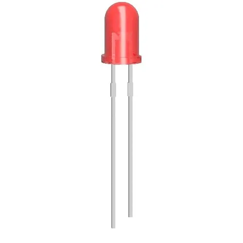 10x Diode LED 5 mm Rouge 2 V