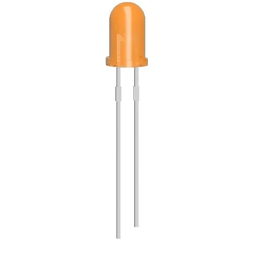 10x Diode LED 5mm Orange 2V
