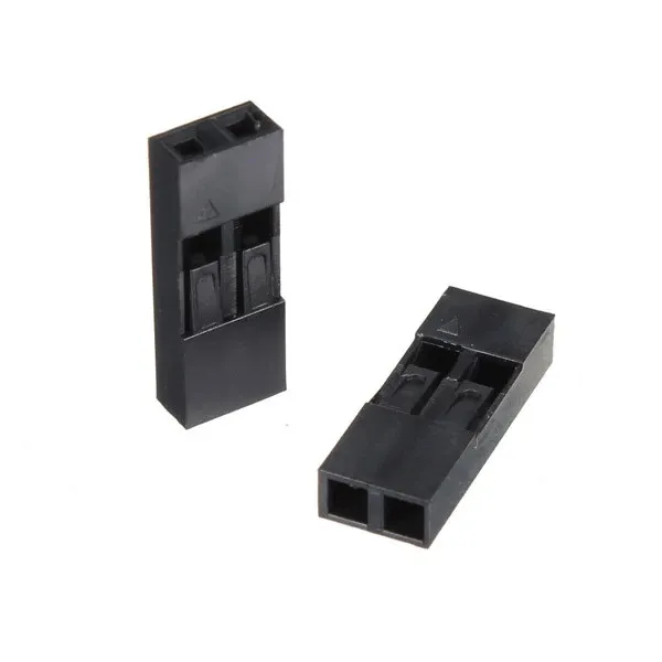 Connecteur à broches 2P Dupont en boîtier plastique 2.54mm