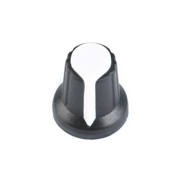 Bouton pour potentiomètre Blanc 15mm 17mm