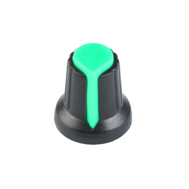 Bouton pour potentiomètre Vert 15mm 17mm