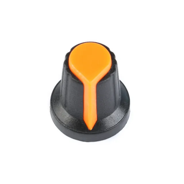 Bouton pour potentiomètre orange 15 mm 17 mm