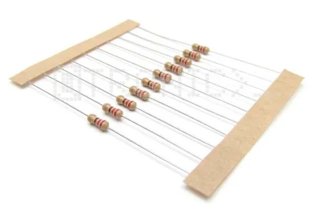 10x résistance 1 kΩ 1/4 W 5 %