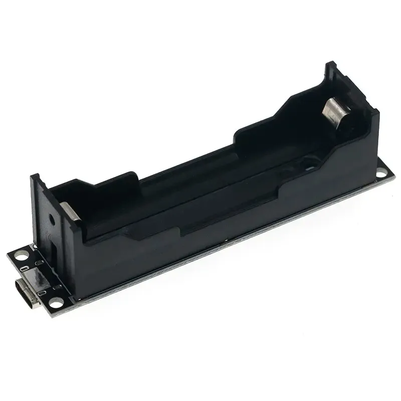 Support de batterie 18650 avec chargeur et module élévateur 9V (USB-C)