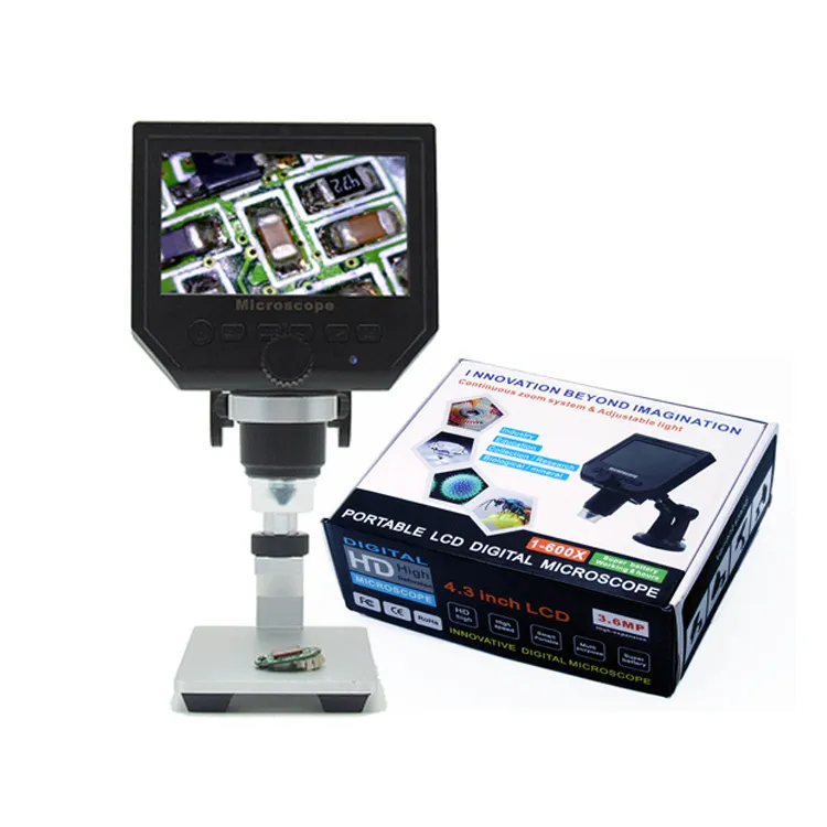 Microscope numérique 600x 3.6MP avec support