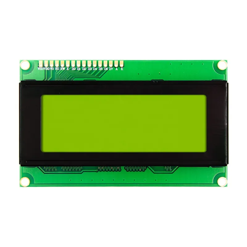 LCD 2004 5V rétroéclairage vert/jaune 20x4