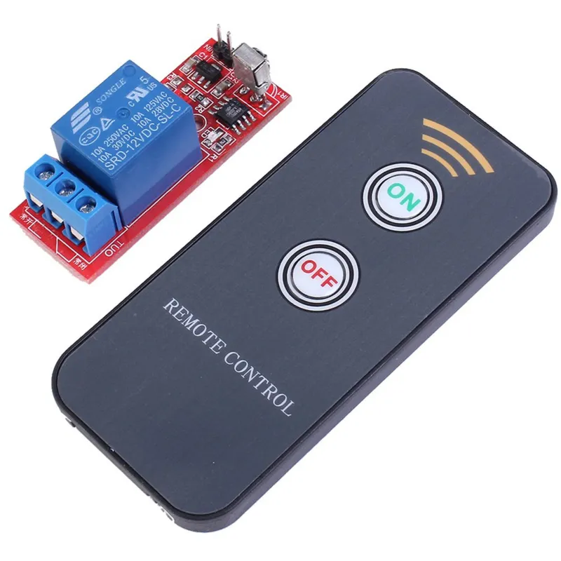 Module relais infrarouge 12V avec télécommande (pile incluse) - 1 canal