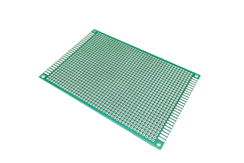 Plaque de prototypage expérimentale 8x12cm verte