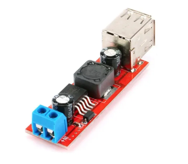 Convertisseur abaisseur DC-DC avec double port USB (LM2596) - de 6-40V à 5V 3A