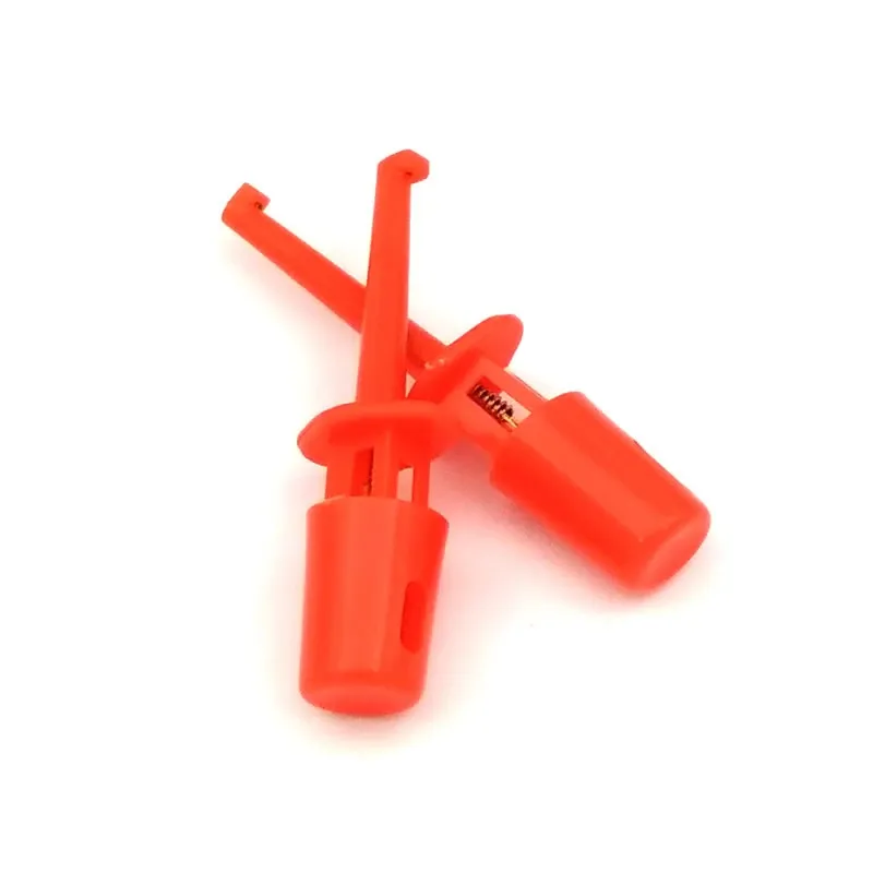 Mini clip de test avec crochet à ressort pour PCB SMD IC 43mm - Rouge