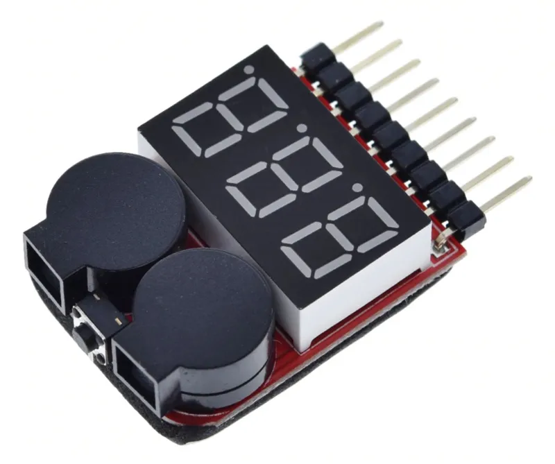 Testeur LIPO avec buzzer d’alarme 1S à 8S
