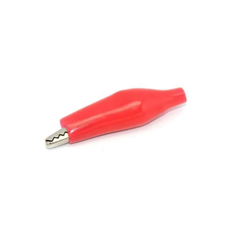 Pince crocodile 35mm Rouge