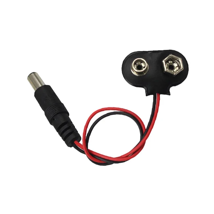 Clip de batterie 9V avec jack de 5,5 mm
