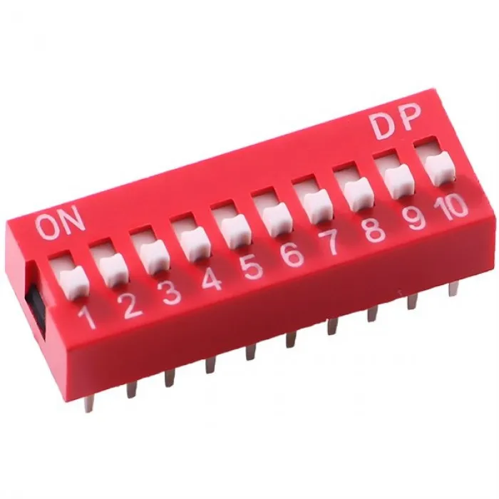 Interrupteur DIP 10 broches 2,54 mm