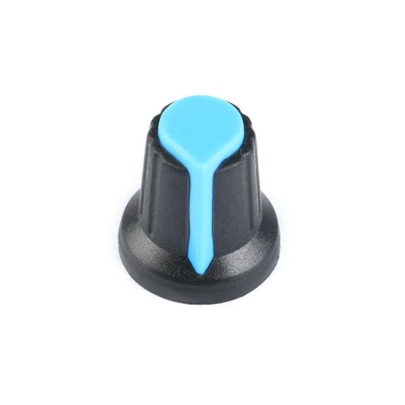 Bouton pour potentiomètre bleu 15 mm 17 mm